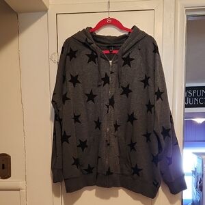 Torrid Plus Size Women's Star Pattern Hoodie